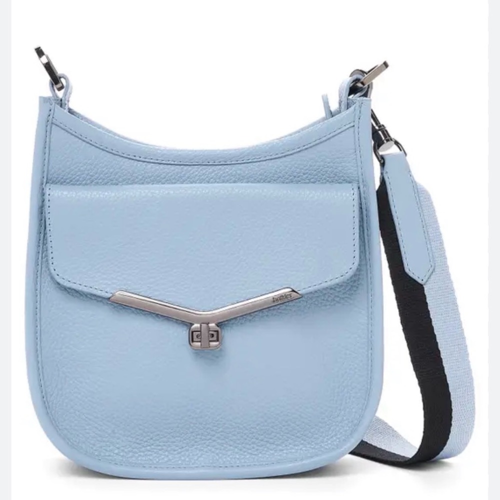 Botkier Valentina Leather Crossbody Blue Purse HandBag With New Strap